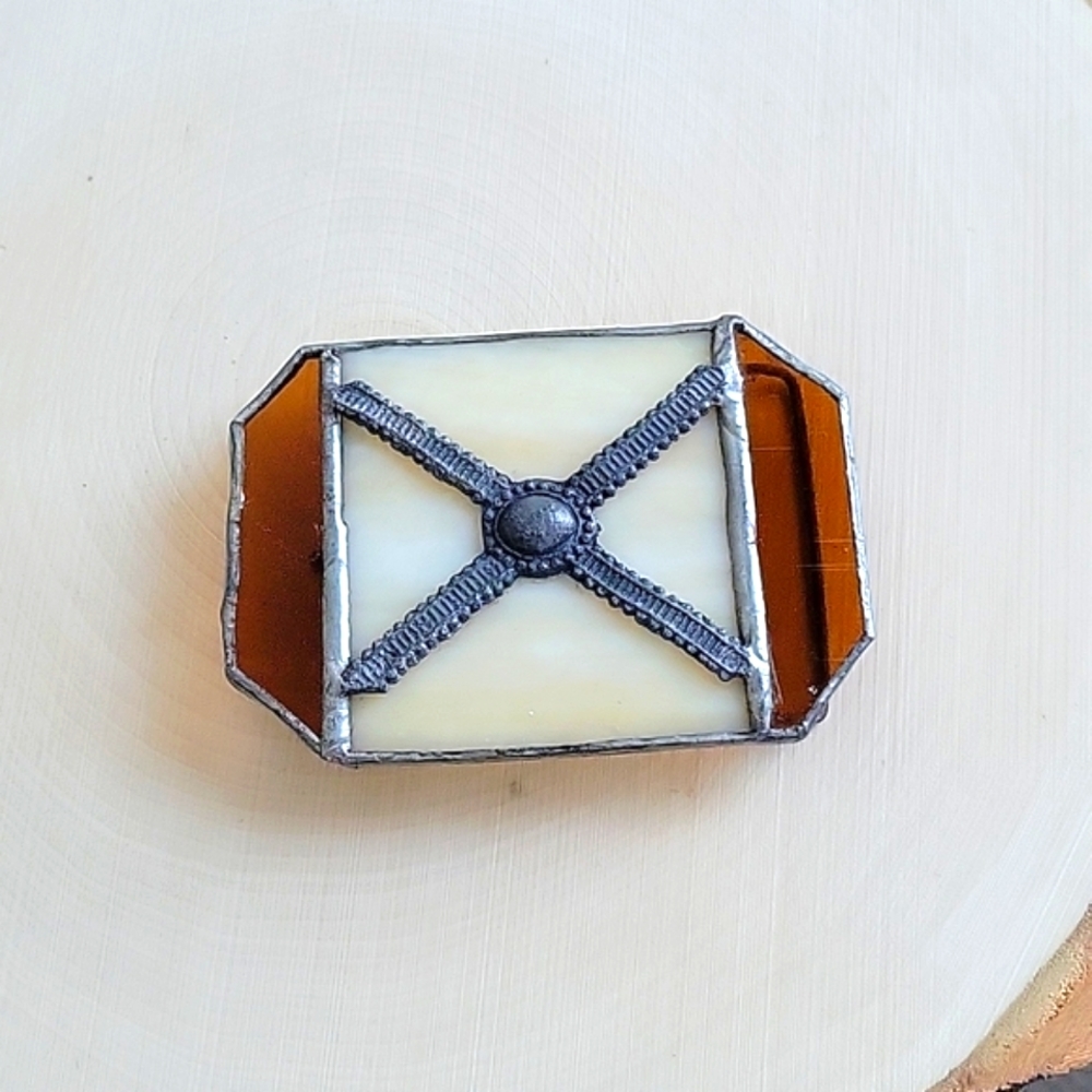 Stained Glass Belt Buckle